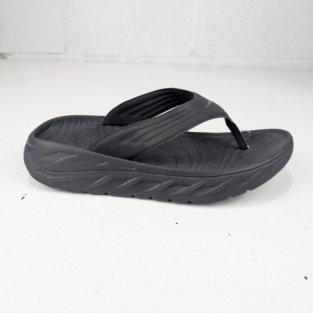 RIGHT SHOE ONLY - Hoka One Men's 11 Black Single Amputee Flip Flop